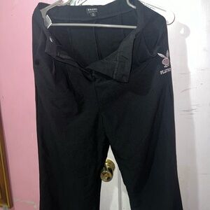Straight leg Playboy pants